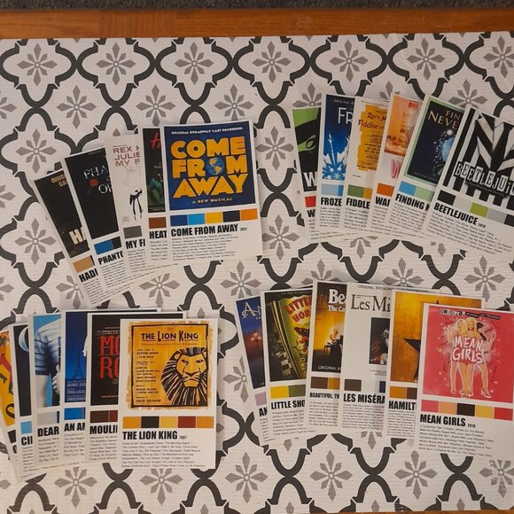 * BOGO FREE* 23 Broadway Musical Postcard Sized Pictures - Picture 1 of 1